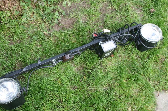 Compact Euro Light ,Flashing Light, Q-Strobe LG38 Black pro Sound