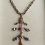 Vintage heavy hallmarked 925 Sterling Silver Flourishes  Floral Necklace Double Chain length 18" - 17,5g Image 2
