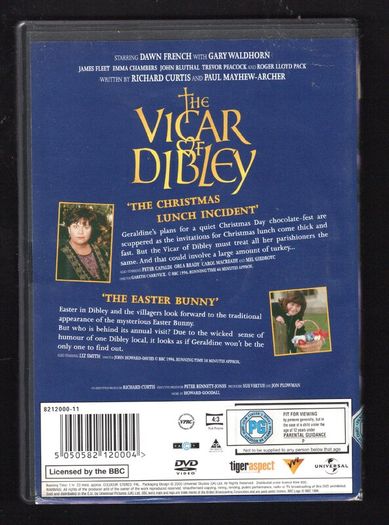 The Vicar of Dibley The Specials "The Christmas Lunch Incidents" & "The Easter Bunny" DVD Television. Staring Dawn French