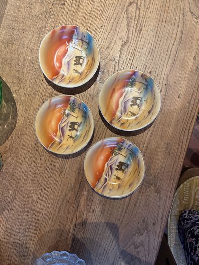 Vintage Czech Porcelain Saucers or Small bowls