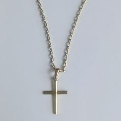 Solid 9ct gold cross pendant
