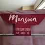 Monsoon pure silk blouse UK 12 Image 5