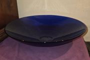 Large Cobalt Blue Glass Bowl