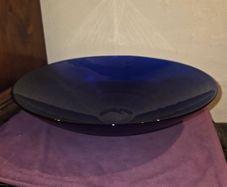 Large Cobalt Blue Glass Bowl
