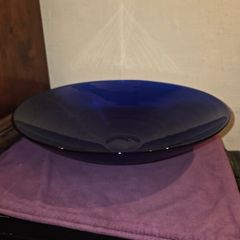 Large Cobalt Blue Glass Bowl