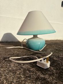 Louis Mulcahy Handmade Sea Green Pottery Table Lamp 29cm