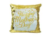 Personalised custom printed Gold Sequin Cushion cover - 40 x 40 cm