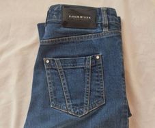 Karen millen Flair cut jeans Size 10 zip fly in excellent condition