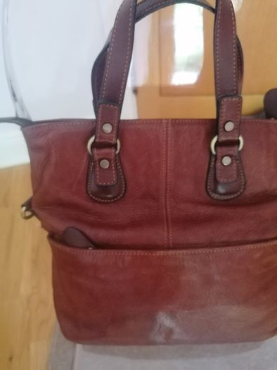 Satchel style bag - real leather