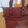 Brown Leather Bag - Satchel style Image 4
