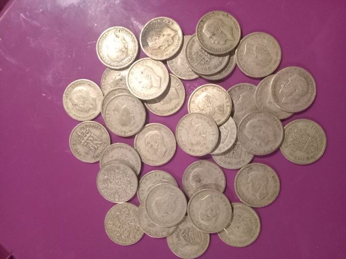 coins .500 6d georV & V1