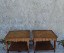 Hard wood side tables
