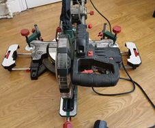 Parkside sliding compound mitre saw.