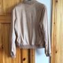 River Island Ladies Beige Faux Suede Zip up jacket size 12 Including postage Image 3
