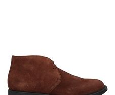 Brand New with Box Hand-made Italian Suede Leather Men Ankle Boots in Chocolate Brown Size 8