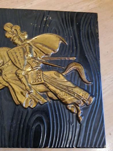 vintage wall hanging knight