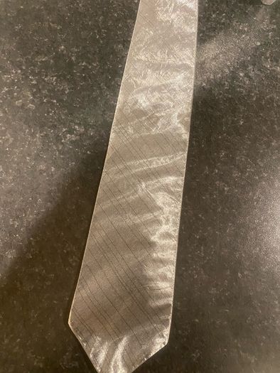 DKNY mens silver tie