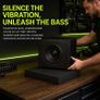 Sound Isolation Pad: Black High-Density Foam & Rubber Vibration Dampening Mat for Subwoofers, Electronic Drums, Home Treadmill, Sewing Machine & Blender(30x30x4.8cm) Image 8