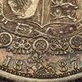 Great Britain 1887 Silver Half Crown Beautiful Uncirculated Lustrous Rainbow Toned Image 3
