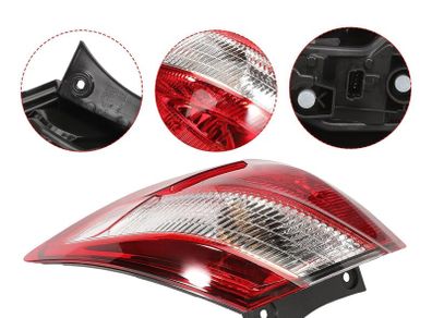 Rear Tail Light Assembly 12V Compatible With Nissan Qashqai 2010-2014,Right Outer Tail Light For Qashqai 5&7 Seater 26555BR00A ULT115003