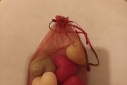 5 x heart soap