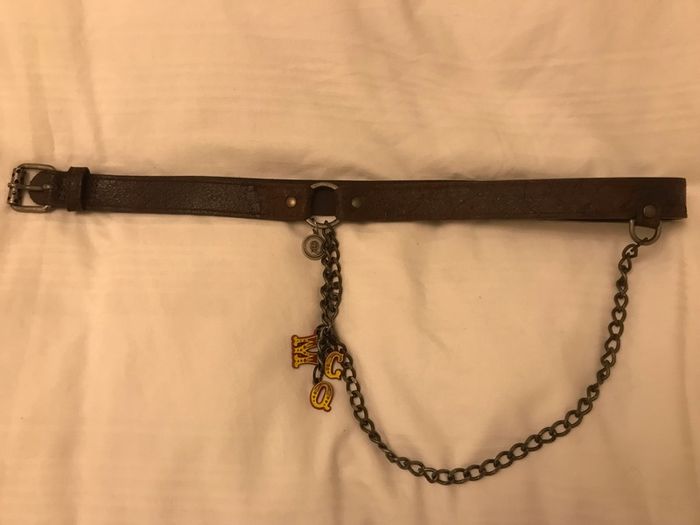 100% Authentic Alexander McQueen Brown Leather Belt