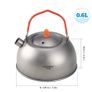 BRAND NEW 600ml Titanium Tea Kettle for Boiling Water Coffee Tea Pot for Outdoor Image 3