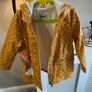 Girls  Rainbow Print Fleece Lined Rubber Jacket Age 6-7 years Image 4