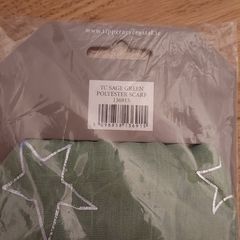 Brand new tipperary crystal  sage green scarf