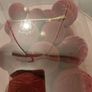 35 burgandy flock christmas baubles Brand new Image 4
