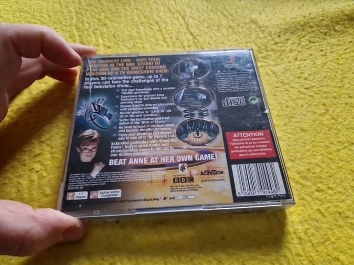 The Weakest Link PlayStation1 Ps1 PlayStation2 Ps2 Games Original