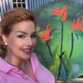 Large Bird Of Paradise Acrylic Painting Image 2