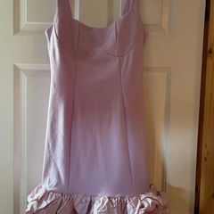 womens pink mini dress