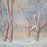 "Winter Snow Scene" Oil on Board.Signed JB.Hand Image 4