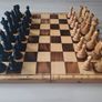 Quality Large Wooden Folding Chess Set 14x14 Inches Board Game Image 2