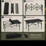 Camping table. Folding table. Foldable table. Camping table with storage. Picnic table Image 2