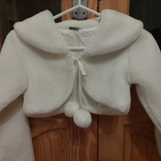 Faux Fur Girls Bolero coat