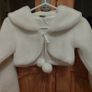 Faux Fur Girls Bolero coat Image 6