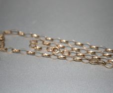Vintage Gold Necklace 9c - 375 -3g