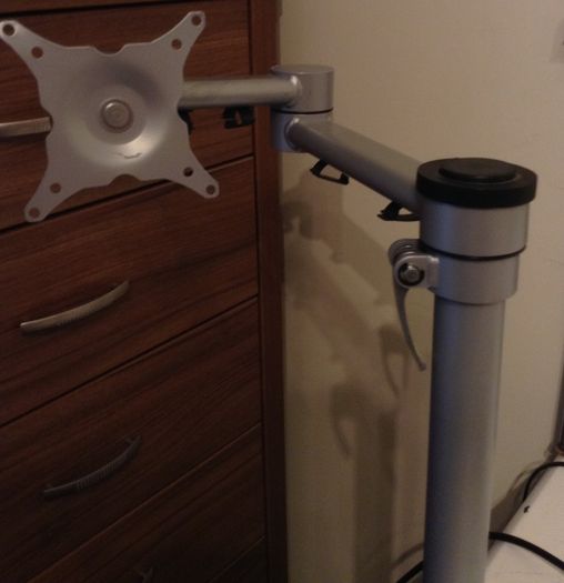 Single Monitor Desk Mount, Height Adjustable Monitor Stand Mount, Full Motion Monitor Arm Desk Mount