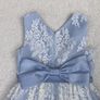 Beautiful Monsoon Blue Lace Party Dress, Age 12-13 Image 4