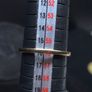9ct Gold Three Stone Statement Ring Size 56 Image 9
