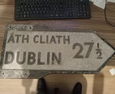 Dublin old  road  sign
