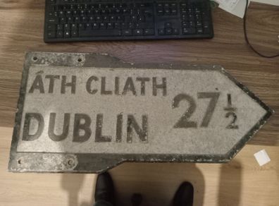 Dublin old  road  sign