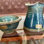 Louis Mulcahy Milk Jug Creamer and Small Matching Sugar Bowl Image 8