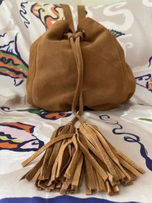 Suede Leather Handbag