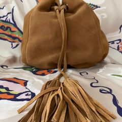 Suede Leather Handbag