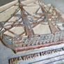 HMS Victory , Portsmouth , Vintage aluminum plate 10" x 6,5" Image 6