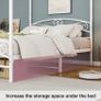 Canopy Bed Frame King Size with Ornate European Style Headboard & Footboard Image 4