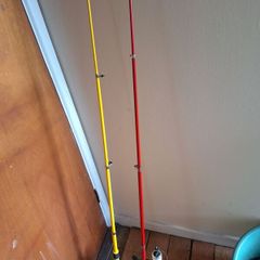 2 fishing rods   plus i reel  for sale
